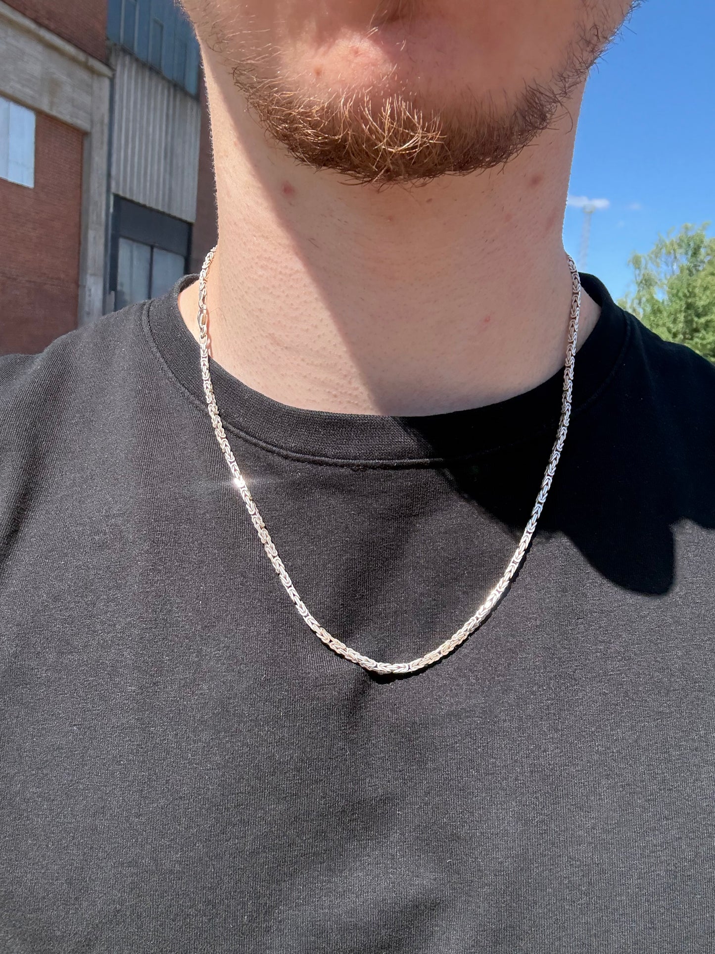 2.5MM BYZANTNE CHAIN S925 SILVER