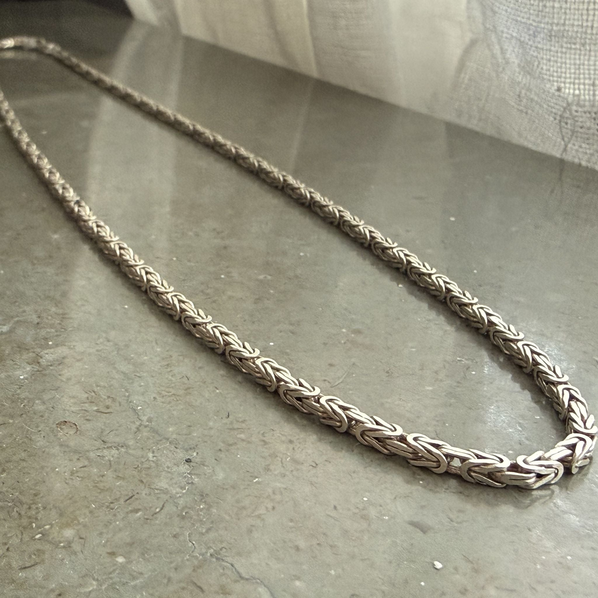 Byzantine Chain S925 Sterling Silver - 2.5 cm / 1 in